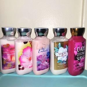 BUNDLE of 5 BBW Body Lotions